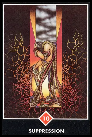 火之十-壓抑/奧修禪塔羅 Osho Zen Tarot