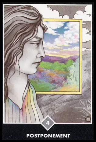 雲之四－延緩／奧修禪塔羅 Osho Zen Tarot