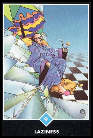 水之九-懶惰/奧修禪塔羅 Osho Zen Tarot