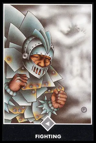 雲之騎士-抗爭/奧修禪塔羅 Osho Zen Tarot