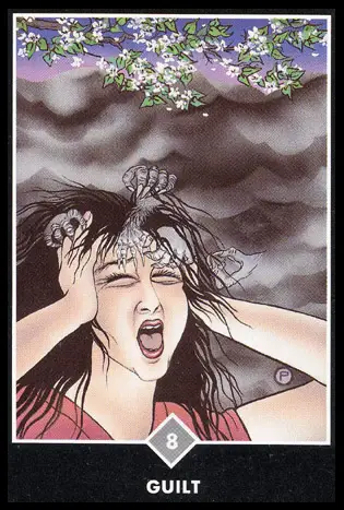 雲之八：罪惡感／奧修禪卡 Osho Zen Tarot