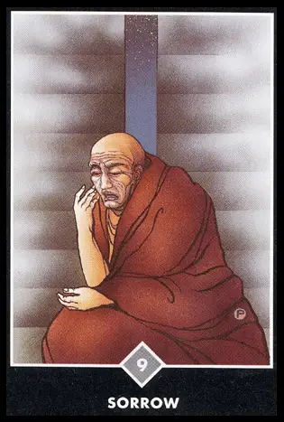 雲之九:憂傷/奧修禪卡 Osho Zen Tarot