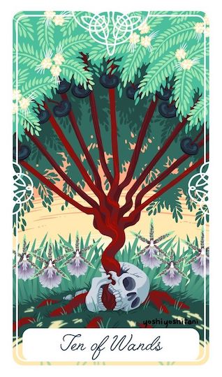 權杖十:天波樹|Tarot of the Divine 神聖塔羅