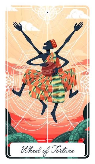 命運之輪：阿南西｜Tarot of the Divine 神聖塔羅