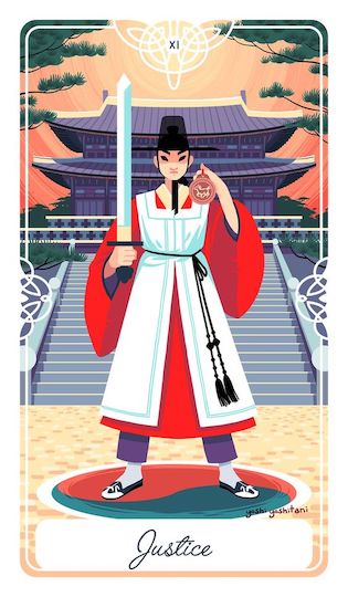 正義:暗行御史|Tarot of the Divine 神聖塔羅