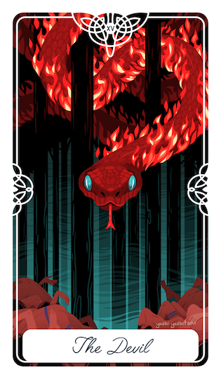 惡魔:火蛇 Boitata|Tarot of the Divine 神聖塔羅
