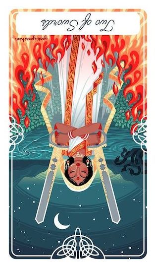 寶劍二:悉多 Sita|Tarot of the Divine 神聖塔羅