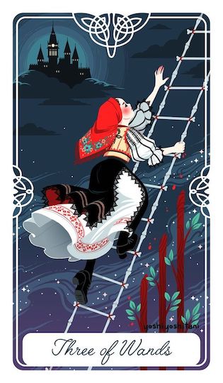 權杖三：魔法豬｜Tarot of the Divine 神聖塔羅