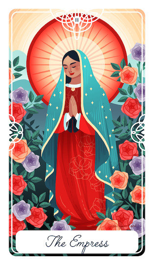 皇后:瓜達露佩聖母|Tarot of the Divine 神聖塔羅