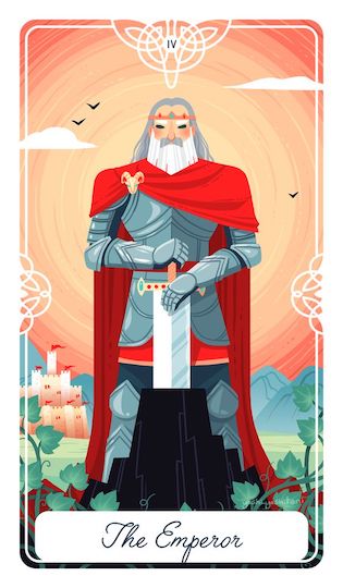 皇帝:亞瑟王|Tarot of the Divine 神聖塔羅