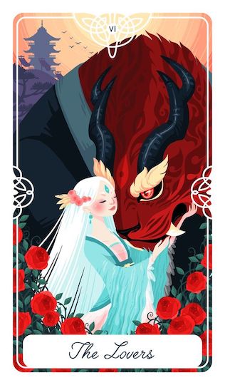 戀人:美女與野獸|Tarot of the Divine 神聖塔羅