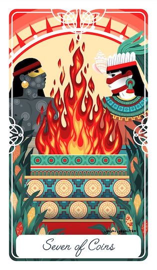 錢幣七:成為太陽的人|Tarot of the Divine 神聖塔羅