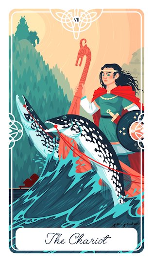 戰車:懷特蘭的三公主 |Tarot of the Divine 神聖塔羅