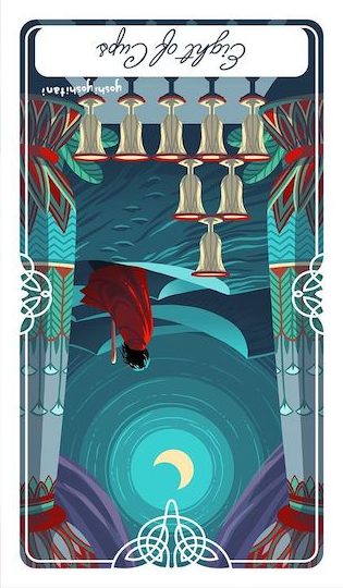 聖杯八：摩西｜Tarot of the Divine 神聖塔羅