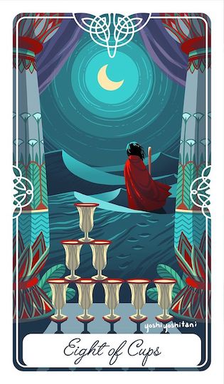 聖杯八：摩西｜Tarot of the Divine 神聖塔羅