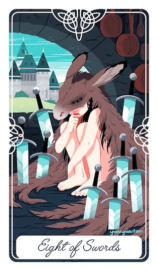 寶劍八：驢皮公主｜Tarot of the Divine 神聖塔羅