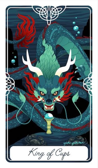 聖杯國王：撿到珍珠的男孩｜Tarot of the Divine 神聖塔羅