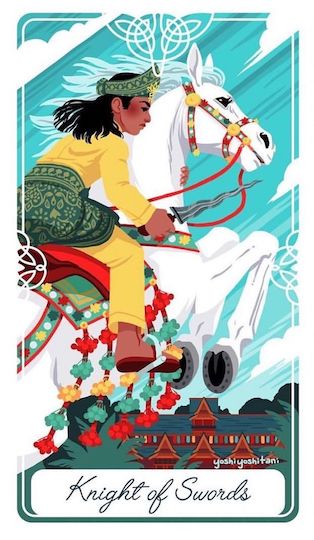 寶劍騎士:戰士韓都亞|Tarot of the Divine 神聖塔羅
