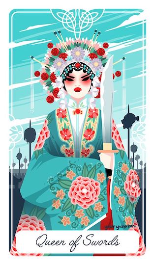 寶劍女王:杜蘭朵公主|Tarot of the Divine 神聖塔羅