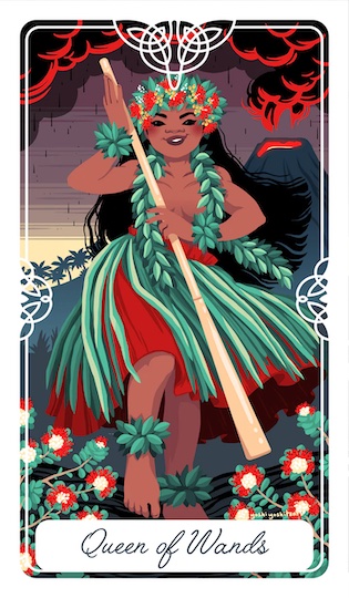 權杖女王:火山女神 Pele |Tarot of the Divine 神聖塔羅